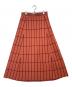 marimekko（マリメッコ）の古着「Tiiliskivi karnappi knitted skirt」｜オレンジ