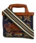 ETRO（エトロ）の古着「ラブトロッターミニトートバッグ　1P037」｜ブラウン×ネイビー