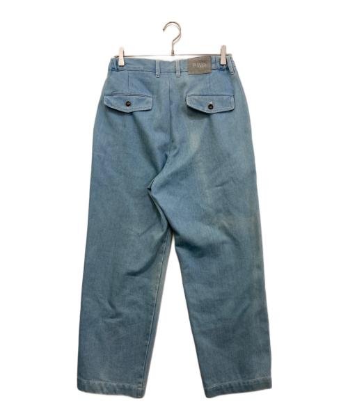 PWR（パワー）PWR (パワー) high twist denim slacks インディゴ サイズ:Sの古着・服飾アイテム