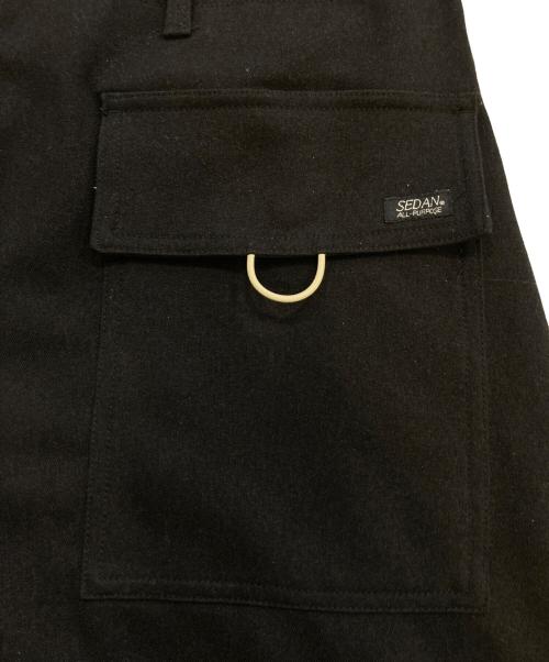 SEDAN ALL-PURPOSE（セダンオールパーパス）SEDAN ALL-PURPOSE (セダンオールパーパス) Tech Wool Over Pants　SD23F-PT05 ブラック サイズ:Lの古着・服飾アイテム