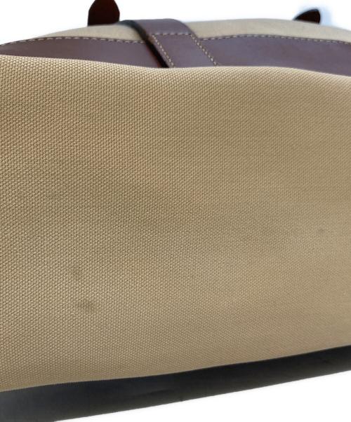 Billingham（ビリンガム）Billingham (ビリンガム) レザー切替ハンドバッグ ベージュの古着・服飾アイテム
