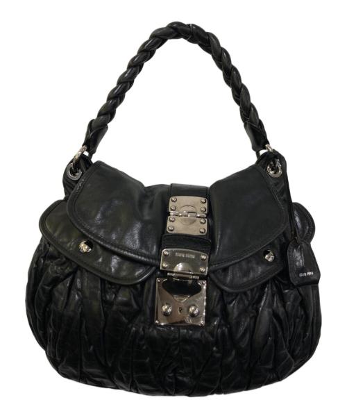 MIU MIU（ミュウミュウ）MIU MIU (ミュウミュウ) マテラッセ ハンドバッグ ブラックの古着・服飾アイテム