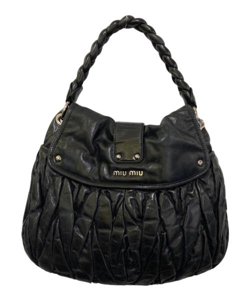 MIU MIU（ミュウミュウ）MIU MIU (ミュウミュウ) マテラッセ ハンドバッグ ブラックの古着・服飾アイテム