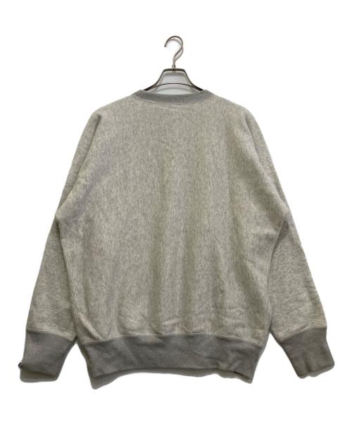 LOOPWHEELER（ループウィラー）LOOPWHEELER (ループウィラー) BEAMS PLUS (ビームスプラス) 別注100年起毛sweatcrewneck グレー サイズ:Lの古着・服飾アイテム