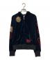 DON ED HARDY（ドンエドハーディ）の古着「ベロアパーカー」｜ブラック
