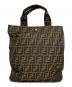 FENDI (フェンディ) ズッカ柄トートバッグ ブラウン：20000円