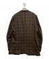ISAIA (イザイア) ウールカシミヤチェック2Bジャケット ブラウン サイズ:56：20000円