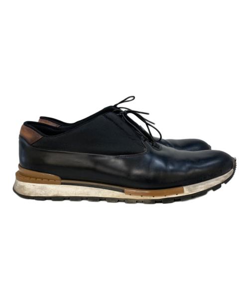 Berluti（ベルルッティ）Berluti (ベルルッティ) ファストトラックレザースニーカー ブラック サイズ:-(実寸参照)の古着・服飾アイテム