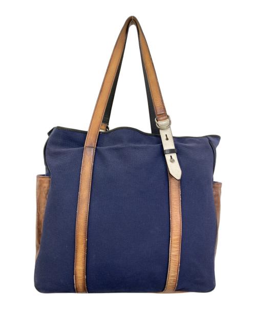 Berluti（ベルルッティ）Berluti (ベルルッティ) チルアウト キャンバストートバッグ ネイビーの古着・服飾アイテム