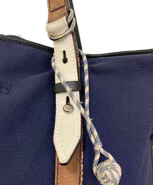 Berluti（ベルルッティ）Berluti (ベルルッティ) チルアウト キャンバストートバッグ ネイビーの古着・服飾アイテム