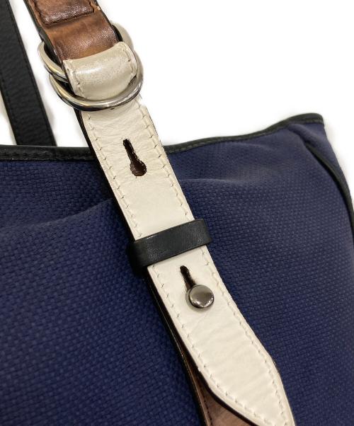 Berluti（ベルルッティ）Berluti (ベルルッティ) チルアウト キャンバストートバッグ ネイビーの古着・服飾アイテム