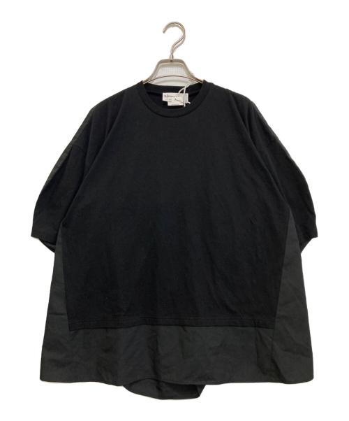 nagonstans（ナゴンスタンス）nagonstans (ナゴンスタンス) woven combination t-shirt　470IA480-0511 ブラック サイズ:Medium 未使用品の古着・服飾アイテム