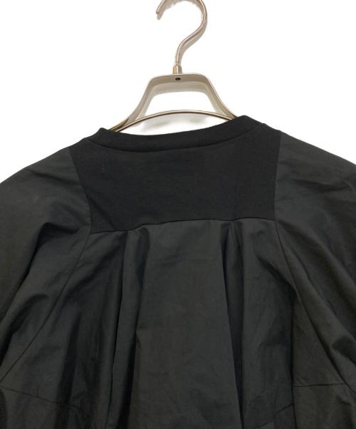 nagonstans（ナゴンスタンス）nagonstans (ナゴンスタンス) woven combination t-shirt　470IA480-0511 ブラック サイズ:Medium 未使用品の古着・服飾アイテム