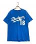 Majestic（マジェスティック）の古着「プリントTシャツ」｜ブルー