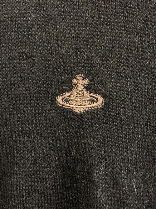 Vivienne Westwood RED LABEL（ヴィヴィアンウエストウッドレッドレーベル）Vivienne Westwood RED LABEL (ヴィヴィアンウエストウッドレッドレーベル) モヘヤハイネックニットカーディガン ネイビー サイズ:2の古着・服飾アイテム
