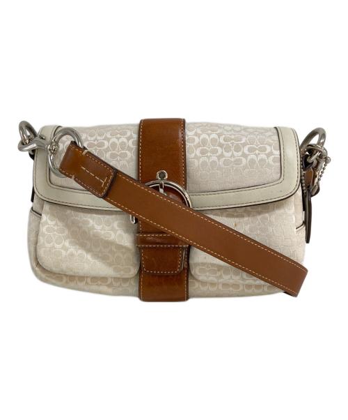 COACH（コーチ）COACH (コーチ) ソーホーショルダーバッグ　1466 ホワイトの古着・服飾アイテム