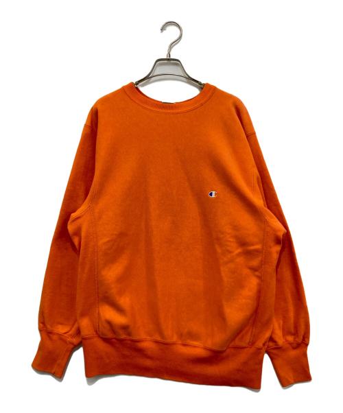 Champion（チャンピオン）Champion (チャンピオン) 90`sクルーネックスウェット オレンジ サイズ:1の古着・服飾アイテム