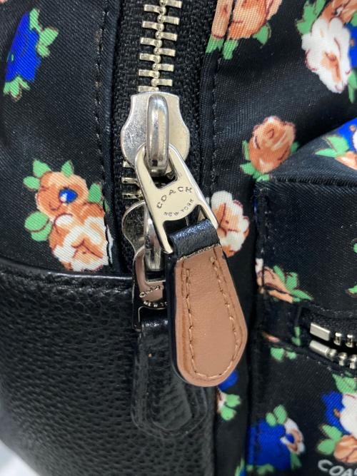 COACH（コーチ）COACH (コーチ) フラワー ドッグミニリュック ブラックの古着・服飾アイテム