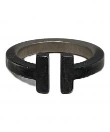 TIFFANY & Co.（ティファニー）の古着「T スクエア リング ブラックPVD」｜ブラック