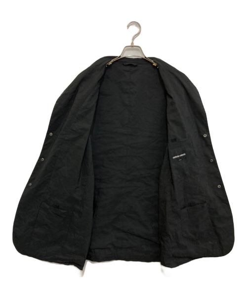 GIORGIO ARMANI（ジョルジョアルマーニ）GIORGIO ARMANI (ジョルジョアルマーニ) ナイロンテーラードジャケット ブラック サイズ:54の古着・服飾アイテム