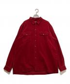POLO COUNTRYポロカントリー）の古着「コーデュロイCPOシャツ」｜レッド