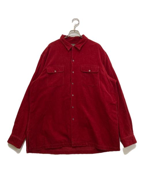 POLO COUNTRY（ポロカントリー）POLO COUNTRY (ポロカントリー) コーデュロイCPOシャツ レッド サイズ:XLの古着・服飾アイテム