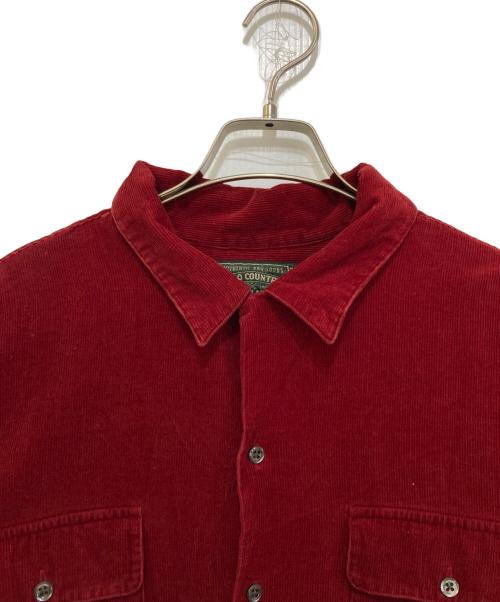 POLO COUNTRY（ポロカントリー）POLO COUNTRY (ポロカントリー) コーデュロイCPOシャツ レッド サイズ:XLの古着・服飾アイテム