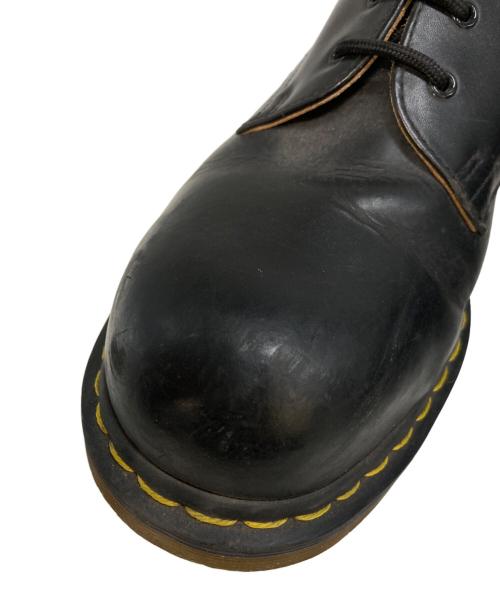 Dr.Martens（ドクターマーチン）Dr.Martens (ドクターマーチン) スチールトゥ 3ホールシューズ ブラック サイズ:UK8の古着・服飾アイテム