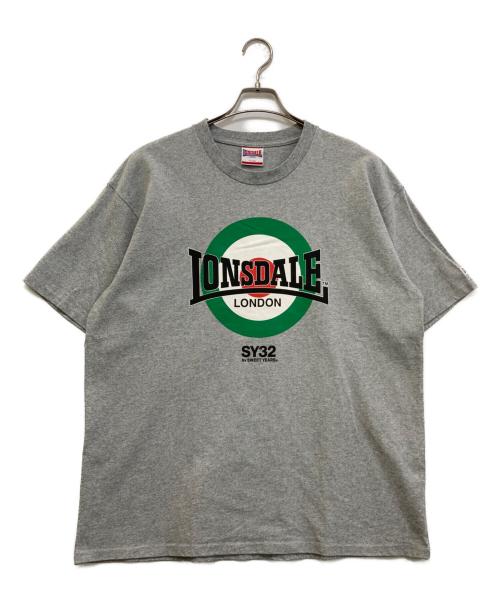 LONSDALE（ロンズデール）LONSDALE (ロンズデール) sy32 by sweet years (エスワイサーティトゥバイスィートイヤーズ) プリントTシャツ グレー サイズ:XLの古着・服飾アイテム