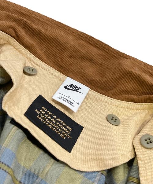 NIKE（ナイキ）NIKE (ナイキ) フランネル裏地付き バーン コート ベージュ サイズ:Lの古着・服飾アイテム