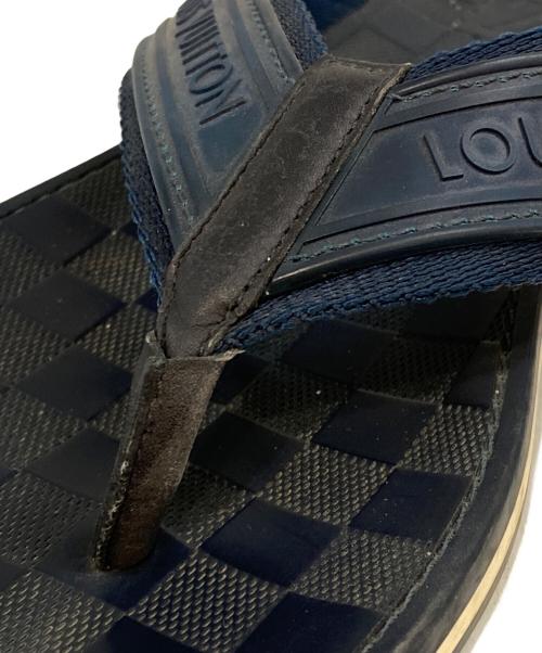 LOUIS VUITTON（ルイ ヴィトン）LOUIS VUITTON (ルイ ヴィトン) ダミエ トングサンダル ネイビー サイズ:9の古着・服飾アイテム