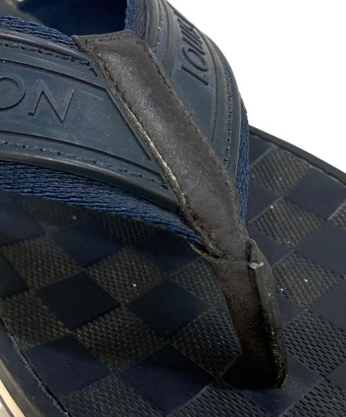 LOUIS VUITTON（ルイ ヴィトン）LOUIS VUITTON (ルイ ヴィトン) ダミエ トングサンダル ネイビー サイズ:9の古着・服飾アイテム