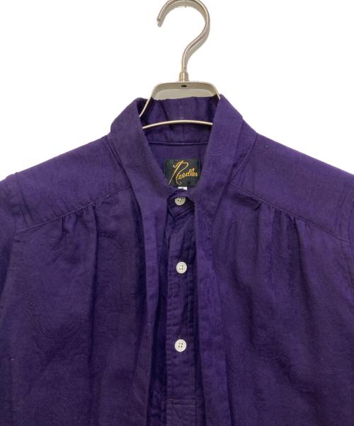 Needles（ニードルズ）Needles (ニードルズ) Ascot Collar EDW Shirt　IN161 パープル サイズ:2の古着・服飾アイテム