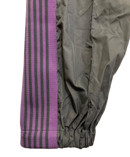 Needles（ニードルズ）Needles (ニードルズ) BEAMS BOY (ビームスボーイ) Zip Track Pants　MR475 グレー×パープル サイズ:XSの古着・服飾アイテム