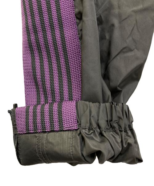 Needles（ニードルズ）Needles (ニードルズ) BEAMS BOY (ビームスボーイ) Zip Track Pants　MR475 グレー×パープル サイズ:XSの古着・服飾アイテム