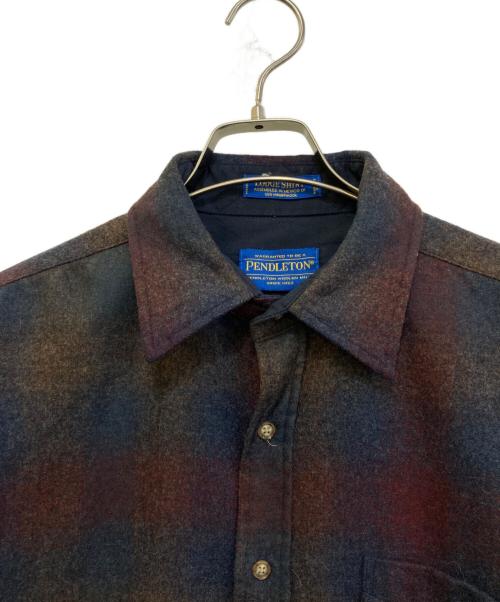 PENDLETON（ペンドルトン）PENDLETON (ペンドルトン) オンブレチェックシャツ レッド サイズ:Mの古着・服飾アイテム