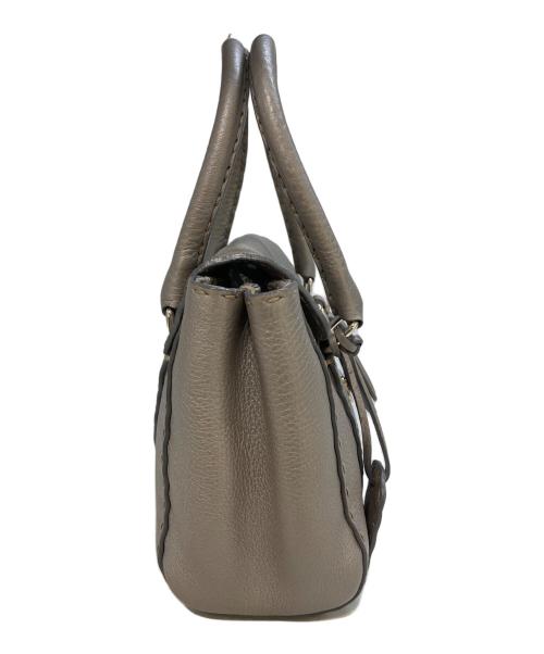 FENDI（フェンディ）FENDI (フェンディ) セレリアハンドバッグミニリンダ　NDU7079 グレーの古着・服飾アイテム