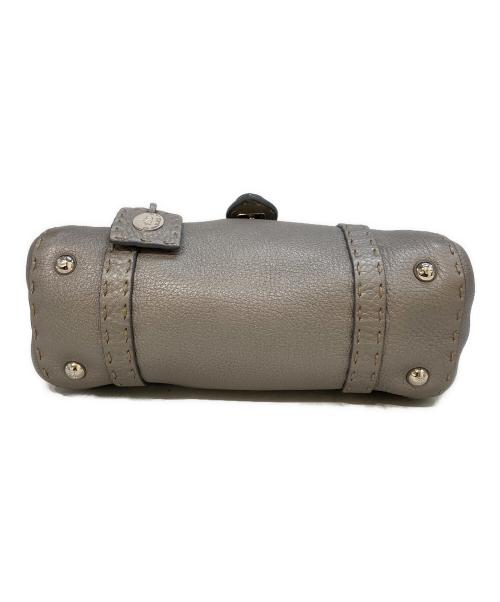 FENDI（フェンディ）FENDI (フェンディ) セレリアハンドバッグミニリンダ　NDU7079 グレーの古着・服飾アイテム