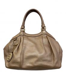 GUCCI（グッチ）の古着「スーキーハンドバッグ　211944」｜ベージュ