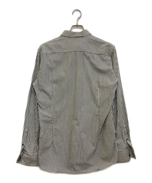 NUMBER (N)INE（ナンバーナイン）NUMBER (N)INE (ナンバーナイン) ストライプシャツ ホワイトブラック サイズ:４の古着・服飾アイテム