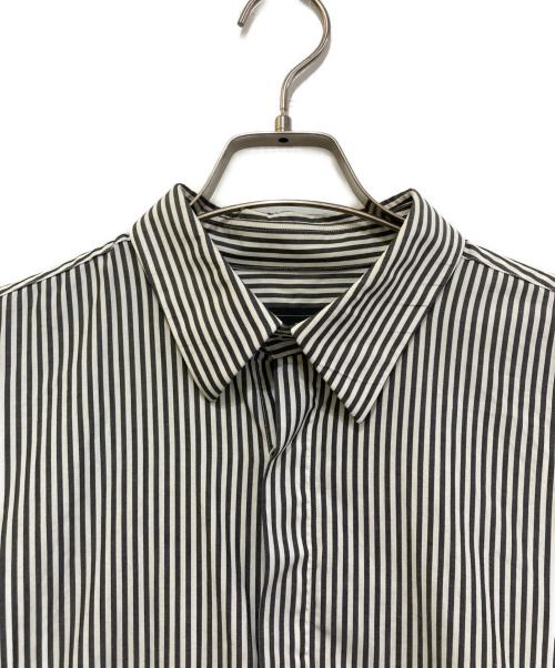 NUMBER (N)INE（ナンバーナイン）NUMBER (N)INE (ナンバーナイン) ストライプシャツ ホワイトブラック サイズ:４の古着・服飾アイテム