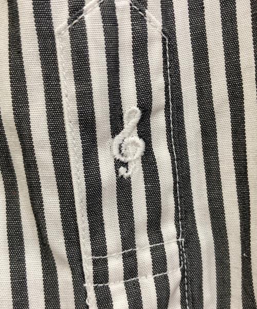 NUMBER (N)INE（ナンバーナイン）NUMBER (N)INE (ナンバーナイン) ストライプシャツ ホワイトブラック サイズ:４の古着・服飾アイテム