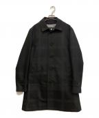 BLACK LABEL CRESTBRIDGEブラックレーベル クレストブリッジ）の古着「ライナー付チェックコート　51b40-605-09」｜ブラック