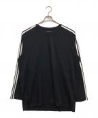 Y-3ワイスリー）の古着「Long Sleeve Wire Tee 3-Stripes　JW7351」｜ブラック
