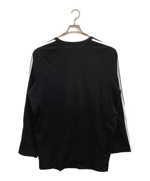 Y-3（ワイスリー）Y-3 (ワイスリー) Long Sleeve Wire Tee 3-Stripes　JW7351 ブラック サイズ:2XLの古着・服飾アイテム