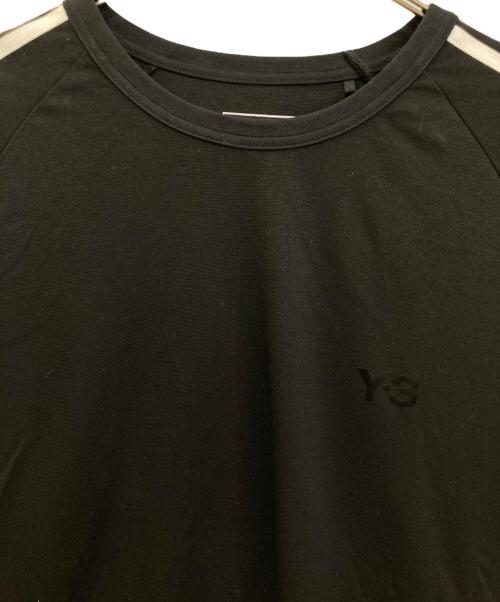 Y-3（ワイスリー）Y-3 (ワイスリー) Long Sleeve Wire Tee 3-Stripes　JW7351 ブラック サイズ:2XLの古着・服飾アイテム