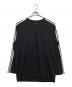 Y-3（ワイスリー）の古着「Long Sleeve Wire Tee 3-Stripes　JW7351」｜ブラック
