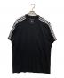 Y-3（ワイスリー）の古着「Short Sleeve Wire Tee 3-Stripes JW7352」｜ブラック