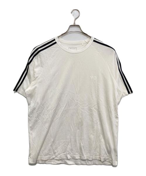 Y-3（ワイスリー）Y-3 (ワイスリー) Short Sleeve Wire Tee 3-Stripes　JY8187 ホワイト サイズ:XLの古着・服飾アイテム