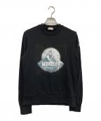 MONCLERモンクレール）の古着「ロゴクルーネックスウェット　F20918G78110」｜ブラック